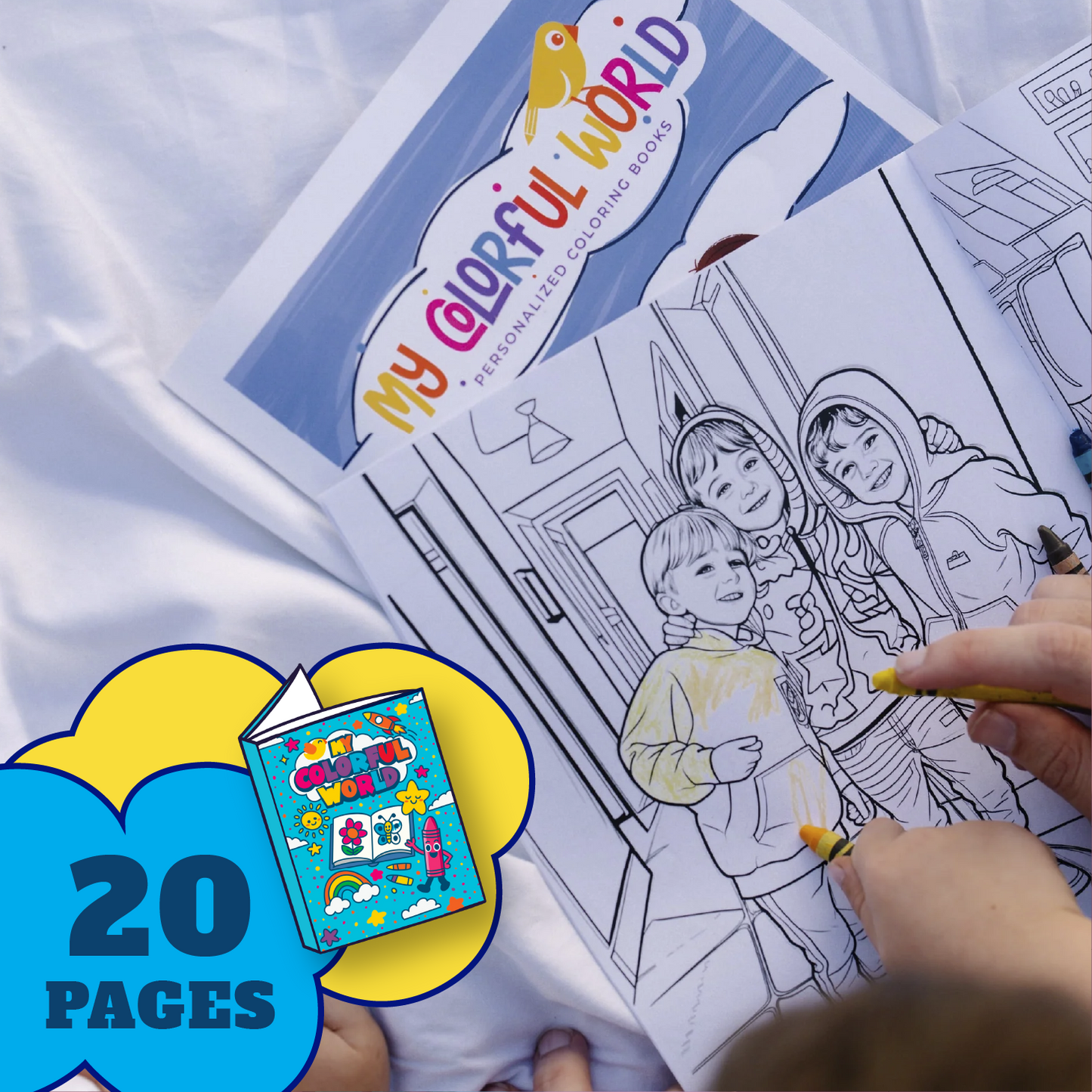 Custom Coloring Book 20 Pages