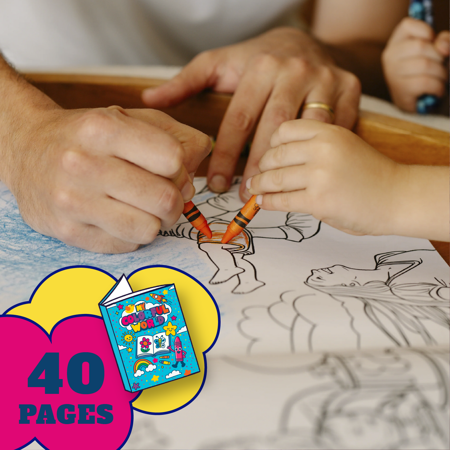 Custom Coloring Book 40 Pages