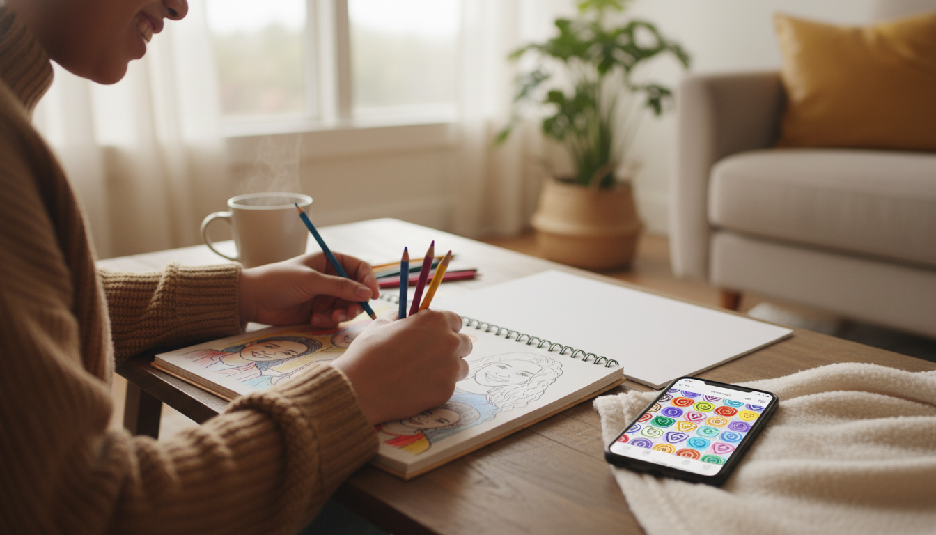 My Colorful World vs. Happy Color: Why a Real Book Beats the #1 Coloring App | MCW