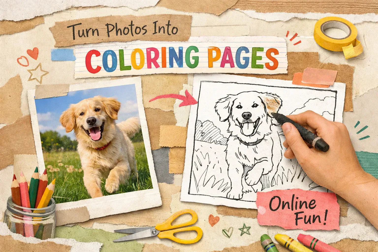 How to Turn Your Photos Into Coloring Book Pages Online