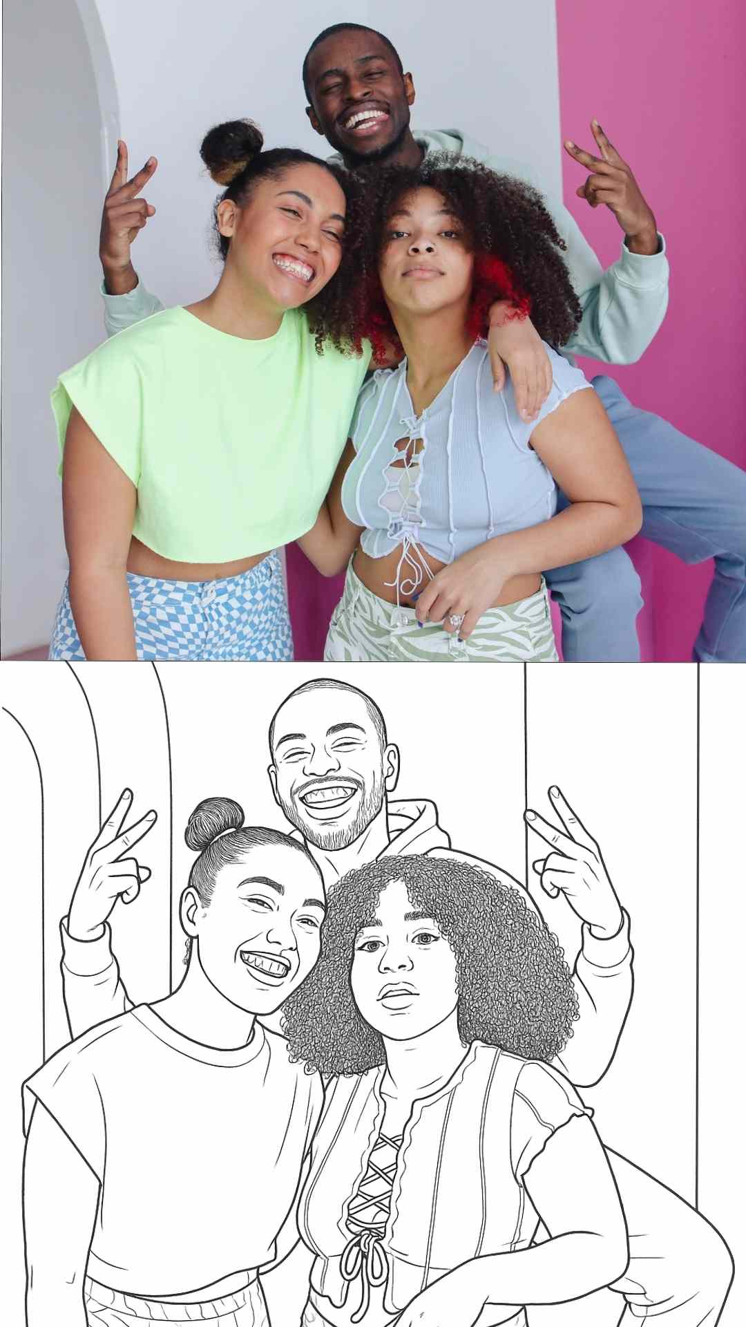 Custom Coloring Book for Adults – 20 Pages