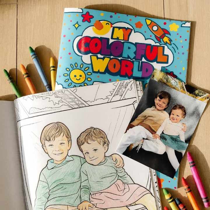 Custom Coloring Books From Photos | My Colorful World