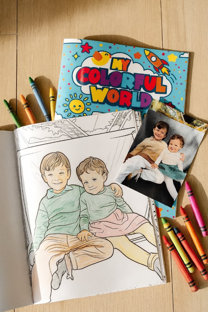 Custom Coloring Book 40 Pages